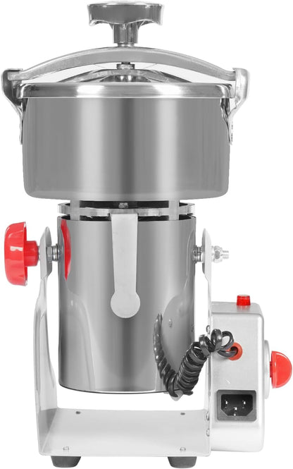 Electric Grain Mill Grinder High Speed 30000r/min Powder Machine Grain Spice Herb Grinder Dry Grinder Machine Stainless Steel Powder Grinder for Dry Spice Herbs Grains Coffee Rice Pepper (1500g 4100W)