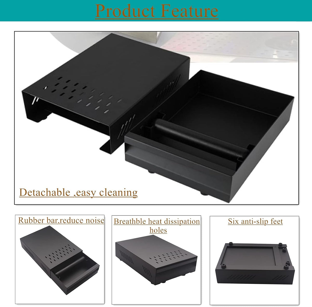 Espresso Knock Box Drawer, 2.5L Capacity Stainless Steel Detachable Coffee Ground Knock Container, For Home, Office