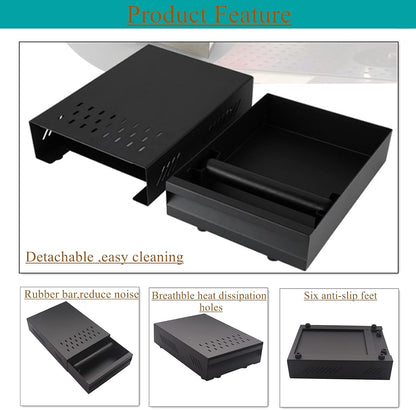 Espresso Knock Box Drawer, 2.5L Capacity Stainless Steel Detachable Coffee Ground Knock Container, For Home, Office