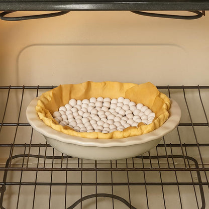 Mrs. Anderson's Baking Pie Weights, Natural Ceramic Stoneware Beads for Blind Baking, Heat-Safe, Food-Safe, Easy to Use, Prevents Shrinking, Puffing