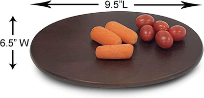 Woodard & Charles 6 Piece Wood Boards with Stand, Perfect for Serving, Sushi, Cheese, Hors D'Oeuvre, Charcuterie, Sandwiches, 7 Piece Set