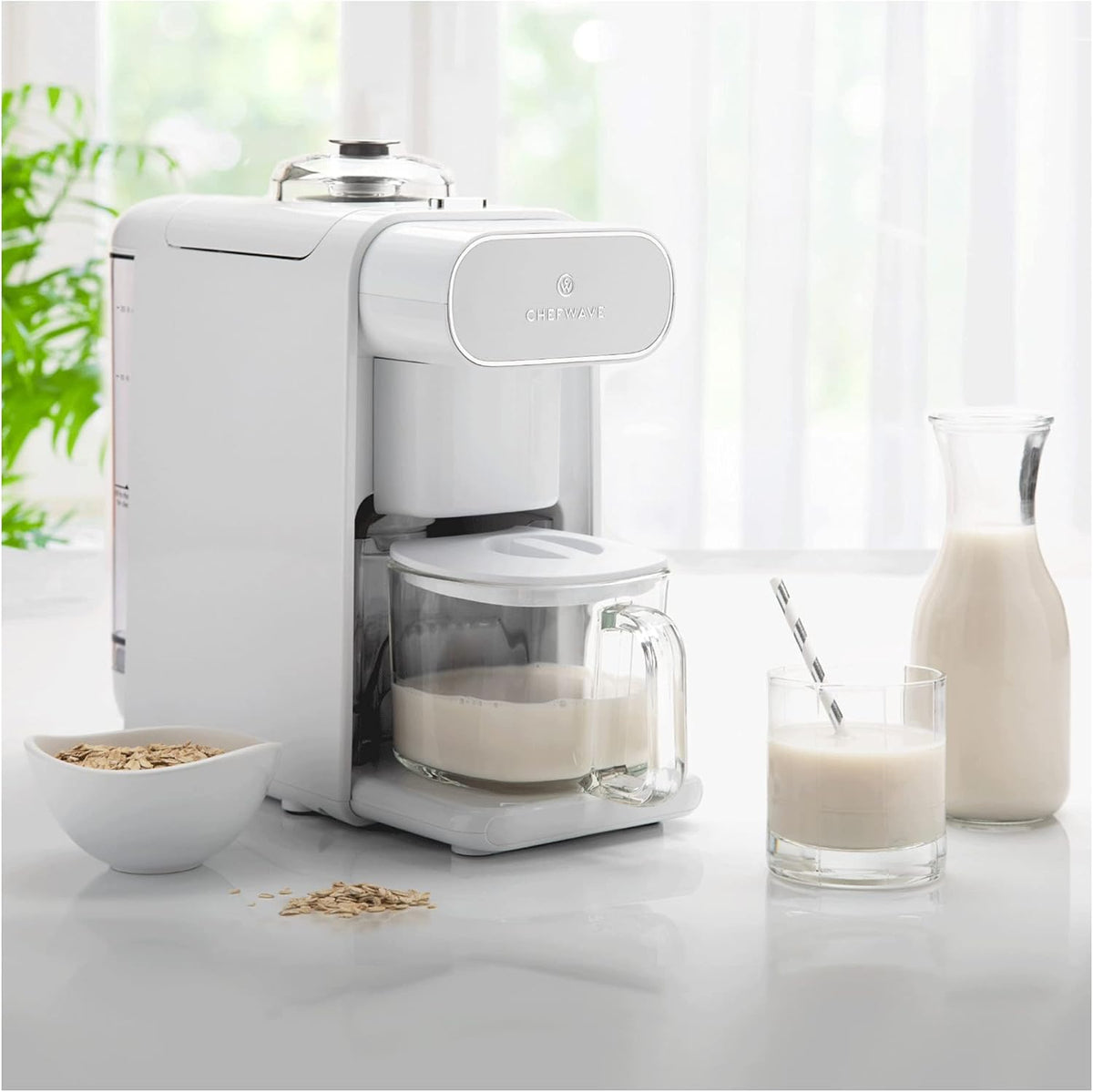 ChefWave Milkmade Dairy Alternative Vegan Nut Milk Maker Machine Almond Milk Soy Milk Oat Milk Cashew Milk Coconut Milk Macadamia Milk, No Soaking