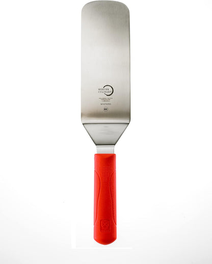 Mercer Culinary Millennia Turner, 8 Inch x 3 Inch Blade, Red Handle
