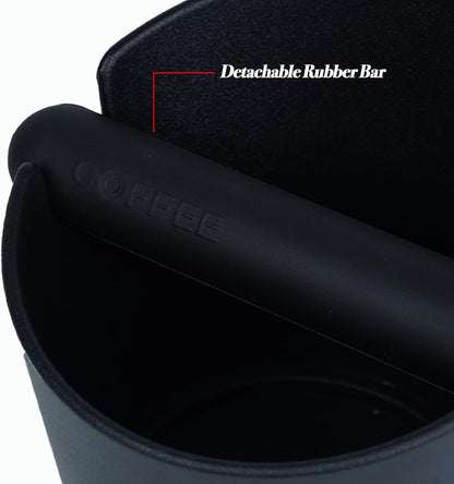 Coffee Knock Box for Coffee, ABS Coffee Grind Knock Box, Shock-Absorbent Durable Coffee Espresso Knock Box Dump Bin Grind Waste Removable Detachable