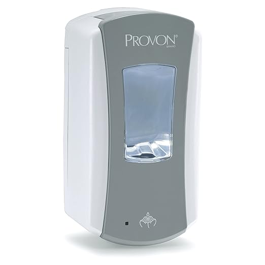 Gojo PROVON LTX-12 Touch-Free Foam Handwash Dispenser, Gray/White, for 1200 mL PROVON LTX-12 Hand Soap Refills (Pack of 1) - 1971-01