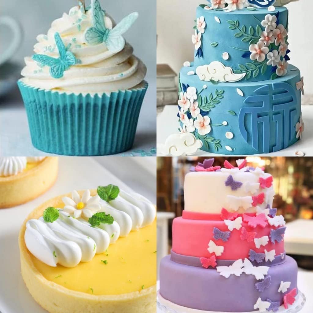 Flower Fondant Cutters,73Pcs Cake Cookie Cutter Plunger Sugarcraft Alphabet Letters Decorating Tools