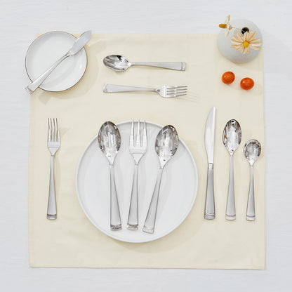 KINGSTONE Silverware Set, 60-Piece Flatware Set for 12, 18/10 Stainless Steel Cutlery Set with Bead Edge, Utensil for Kitchen, Home, Party, Wedding, Mirror Polished, Dishwasher Safe, Featured Gifts