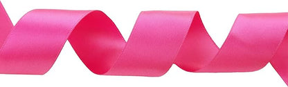 ITIsparkle 1" Inch Double Faced Satin Ribbon 50 Yards-Roll Set for Gift Wrapping Scrap Books Party Favor Hair Braids Baby Shower Decoration Floral Arrangement Craft Supplies, Garden Rose Ribbon