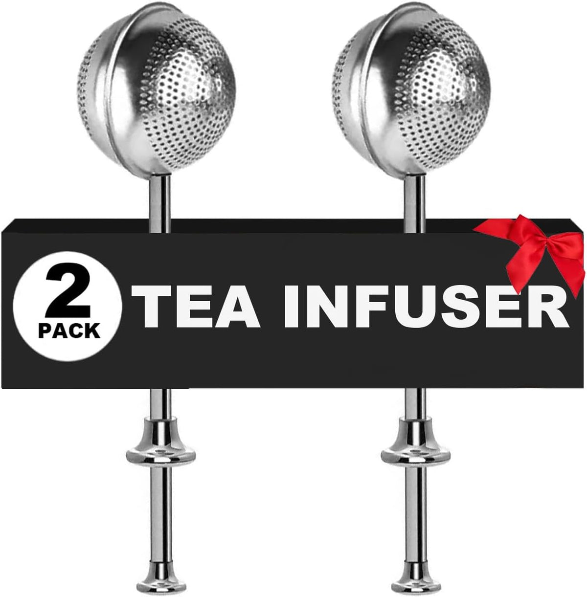 2pack Tea Ball, tea infuser for loose leaf tea, tea strainers for loose tea, stainless steel tea strainer, loose leaf tea steeper, easy clean