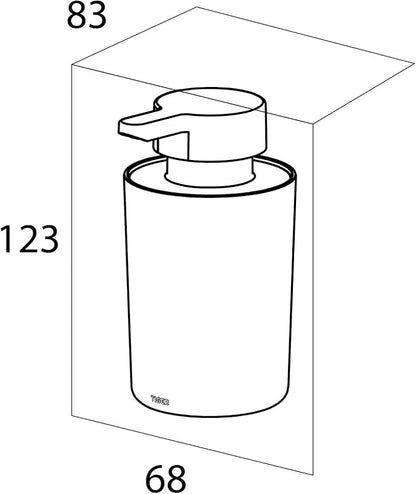 Tiger 7 x 12 cm Stainless Steel Soap Dispenser, White