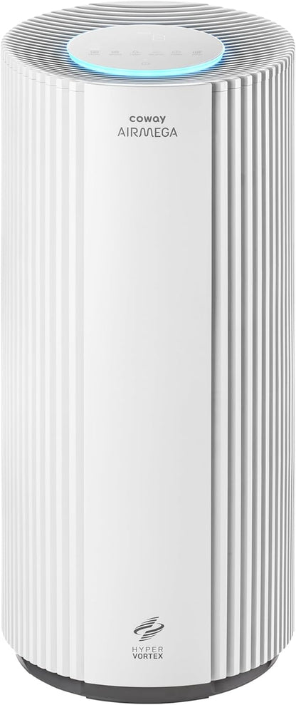 COWAY Air Purifiers for Large Room Whole Home Up to 3,285ft², True HEPA Filter for Smoke, Allergen, Pet Dander, Odor, PM(1, 2.5, 10), AQI, Turbo Eco Mode, Energy Star, 3yr Warranty, Airmega 450 White
