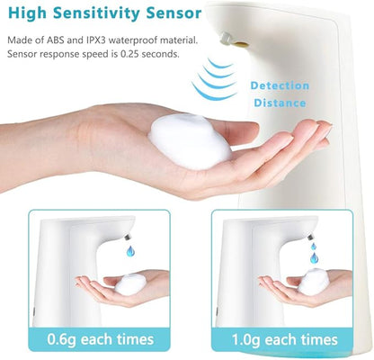 LAOPAO Automatic Foaming Soap Dispenser - Hand Free, Touchless, Countertop Soap Pump for Kitchen & Bathroom - Blue