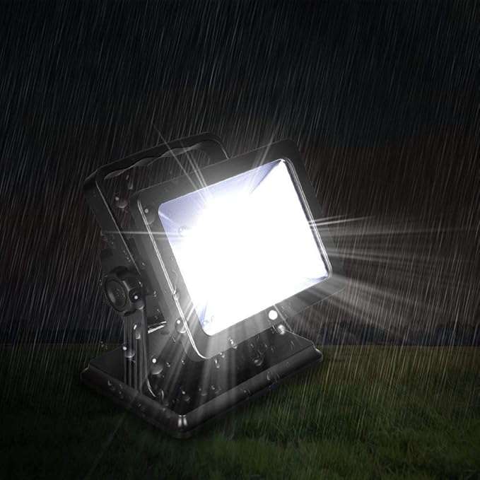 OYOCO 15W Work Light with Magnetic Base,LED Flood Light,180° Rotatable,Waterproof Spotlights, 3 Light Modes,6.5 Runtime-Hands Free for Construction,Car Repair,Camping,Emergency
