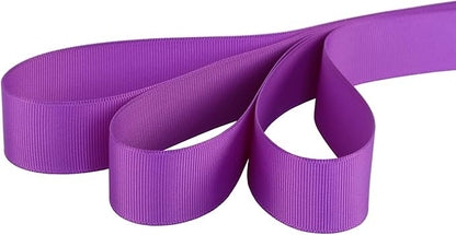 Ribbonitlux 1" Wide Solid Grosgrain Ribbon 25 Yards (465-Purple）, Set for Gift Wrapping, Party Decor, Sewing Applications, Wedding and Craft