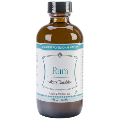 LorAnn Rum Bakery Emulsion, 4 ounce bottle (Pack of 2)