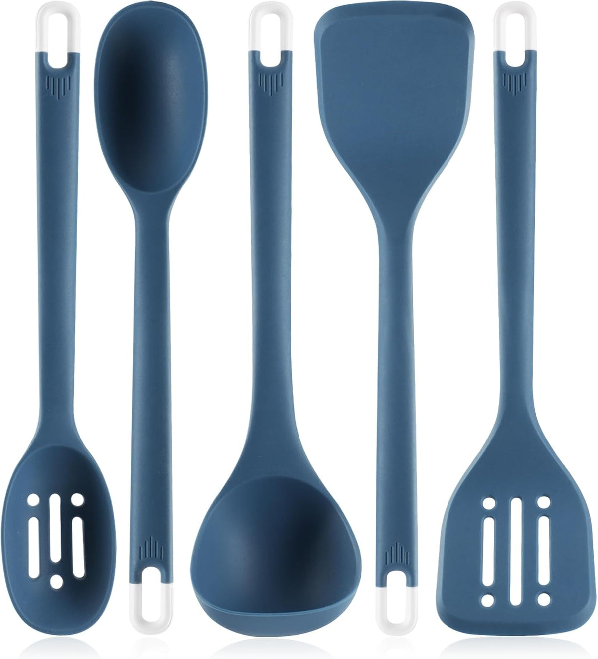 Silicone Kitchen Cooking Utensils Set: Moacc Heat Resistant 13inch Long Kitchen Gadgets, BPA Free Non Stick Rubber Cook Accessories For Food Prep