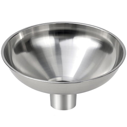 Kitchen Funnel, Stainless Steel funnels for Kitchen use Filling Bottles, one-Piece Funnel is Seamless and can be Used to Transfer Oils, Spices, and Powder mixes, and is Easy to Clean
