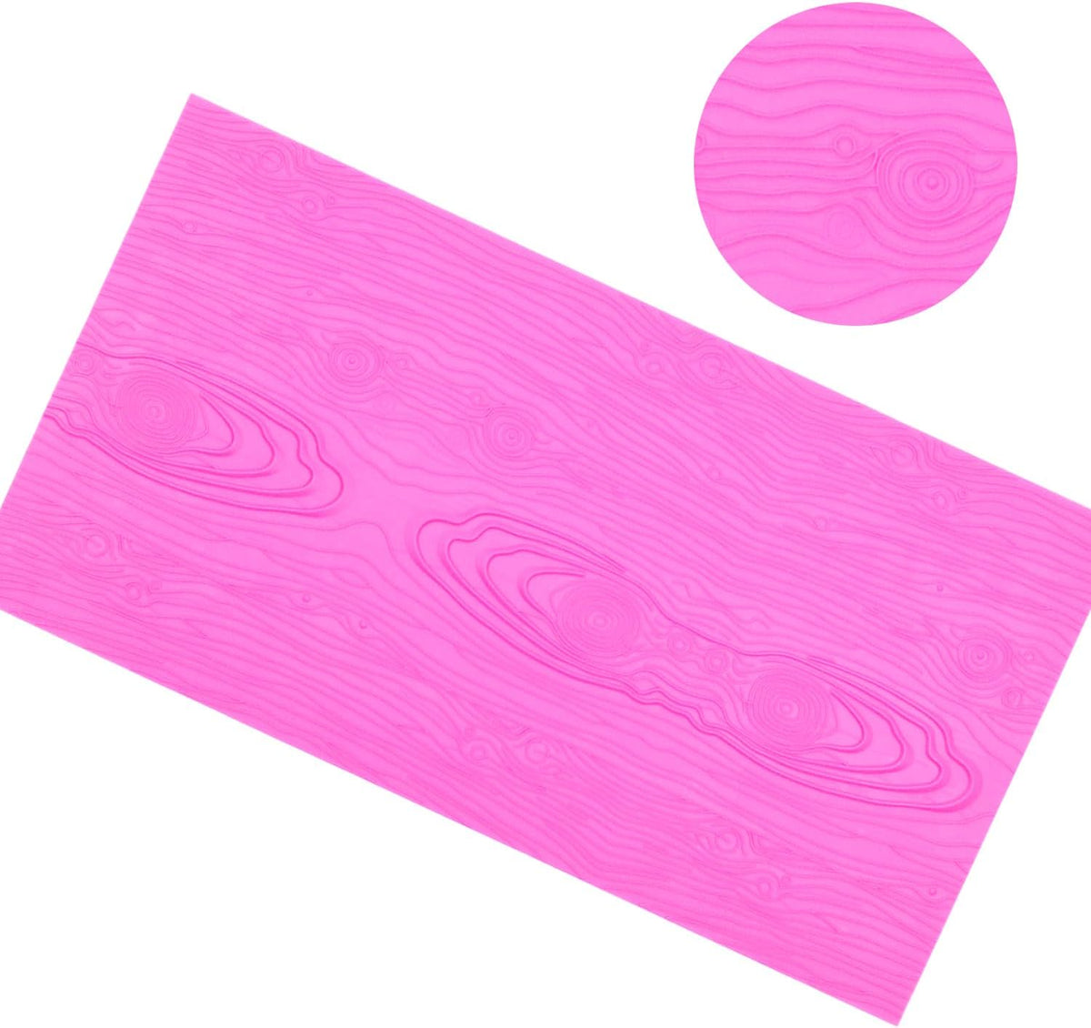 Embossing Lace Fondant Molds, Woodgrain Fondant Mats Molds, Silicone Molds for Cake Decorating set of 2