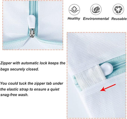 Tenn Well Extra Large Mesh Laundry Bags, 2 Pack 43 x 35 inch Jumbo Delicates Bag for Washing Machine, Large Mesh Bags for Delicates, Coats, Blankets, Bedding, Toys, Pet Items