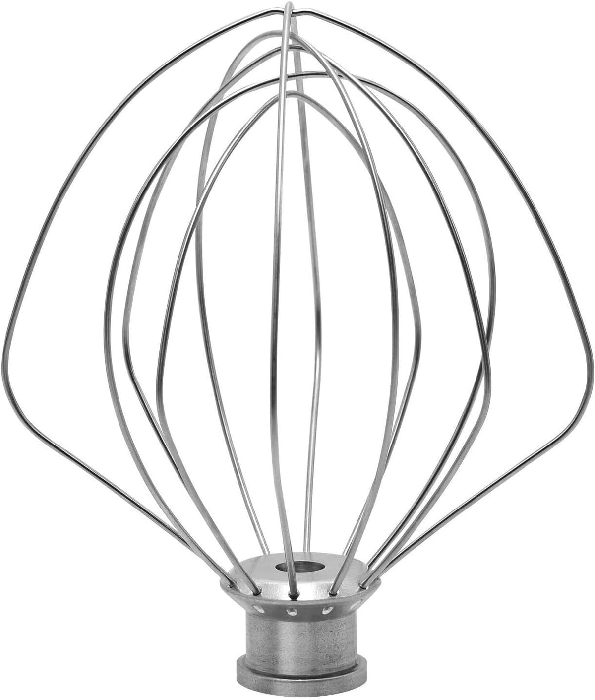 Kitchpowerr KN256WW 6-Wire Whip Attachment for KitchenAid 6 Quart Bowl-Lift Stand Mixer Accessory Replacement, Egg Cream Stirrer