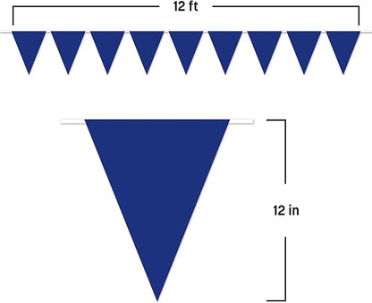 Indoor/Outdoor Pennant Banner (blue) Party Accessory (1 count) (1/Pkg)