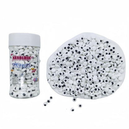 7mm Mini Candy Eyes for Decorating Edible Candy Eyes Eyeballs Halloween Sprinkles for Cake Decorations, Baking, Ice Cream, Cookies, Cupcake Topper 3OZ