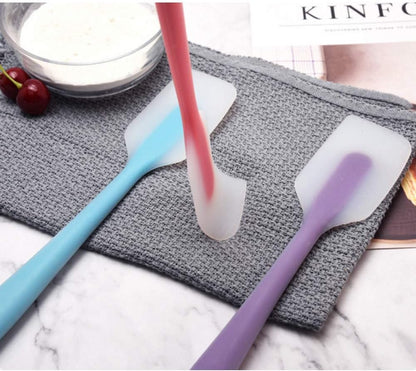 Silicone Spatulas Set of 4 - Heat Resistant Non-Stick Flexible Rubber with Solid Stainless Steel Core Kitchen Essential Gadget Premium Scraper Spoon