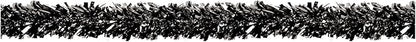Beistle Shiny Black Metallic Plastic Festooning Garland For New Year’s Eve Christmas Birthday Graduation Party Supplies And Parade Floats