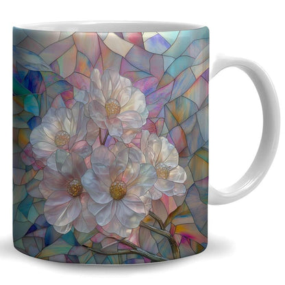 Colorful Flower blooms Coffee Mug - Spring Floral Lover Mugs Gifts for Women Men - Birthday, Christmas Gift for Friend Mom Dad Wife Husband