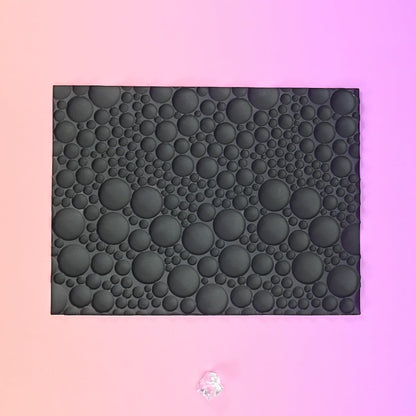 mostsom Silicone Lace Cake Mold for Fondant & Chocolate,Embossing Round Bubble Decorating - Reusable Baking Tools for Cupcakes, Cookies