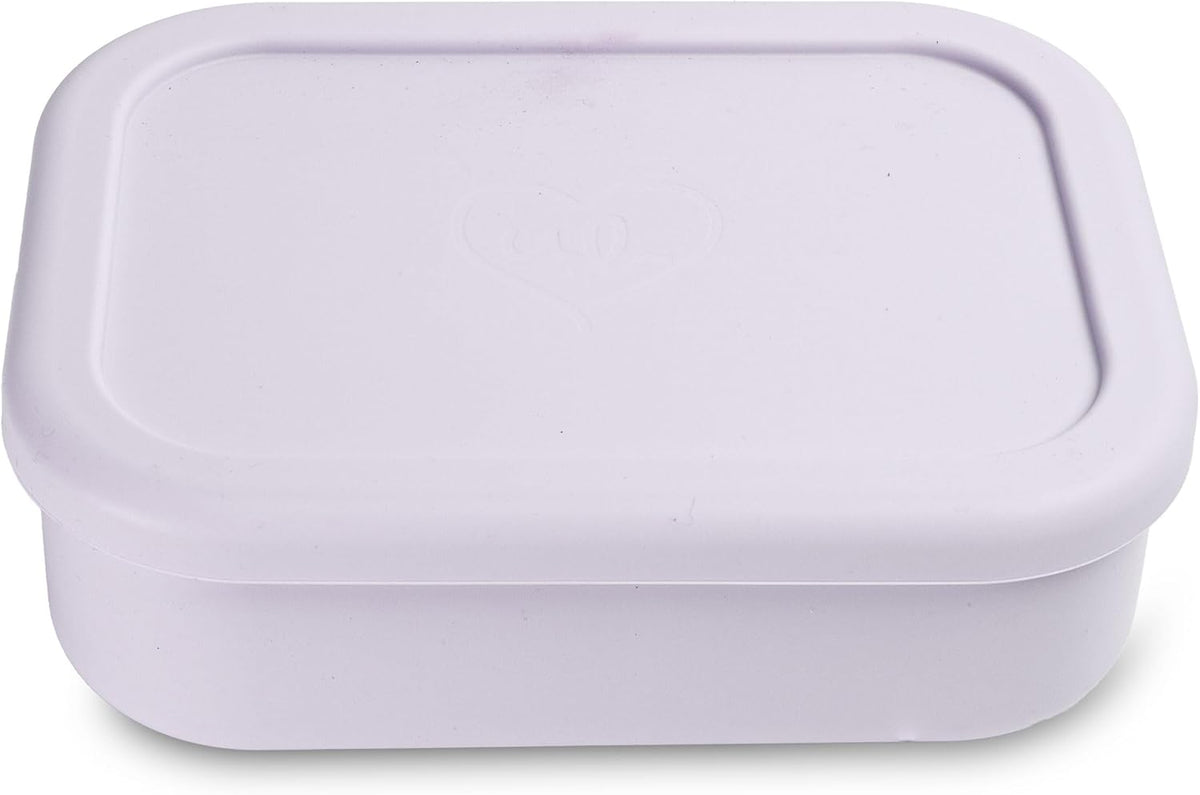 Ullabelle Leak Proof Bento Box Food-Grade Silicone Bento, BPA, Phthalate, Lead, & PVC Free - Bento Lunch Box for Daycare, Kids, & Adults - Leak Resistant Sets With Lids Snack Box Container (Lilac)