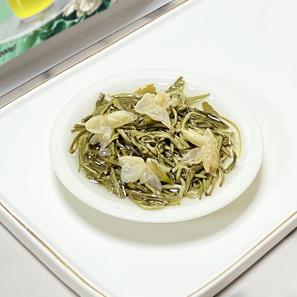 Xiejinji Jasmine Tea Loose Leaf, 7.1 oz(200g), 100% Pure Natural Jasmine Flower, Traditional Scented Tea Technique, Fragrant Floral Scent
