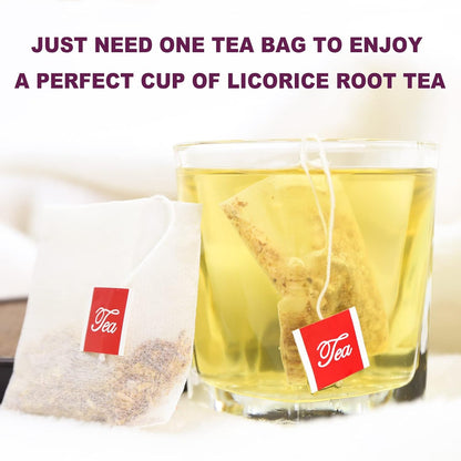 TEARELAE - Licorice Root Tea Bags, 50 Count, Licorice Root Herbal Tea | Naturally sweet root flavor, smooth for soothing herbal blends, promote respiratory health