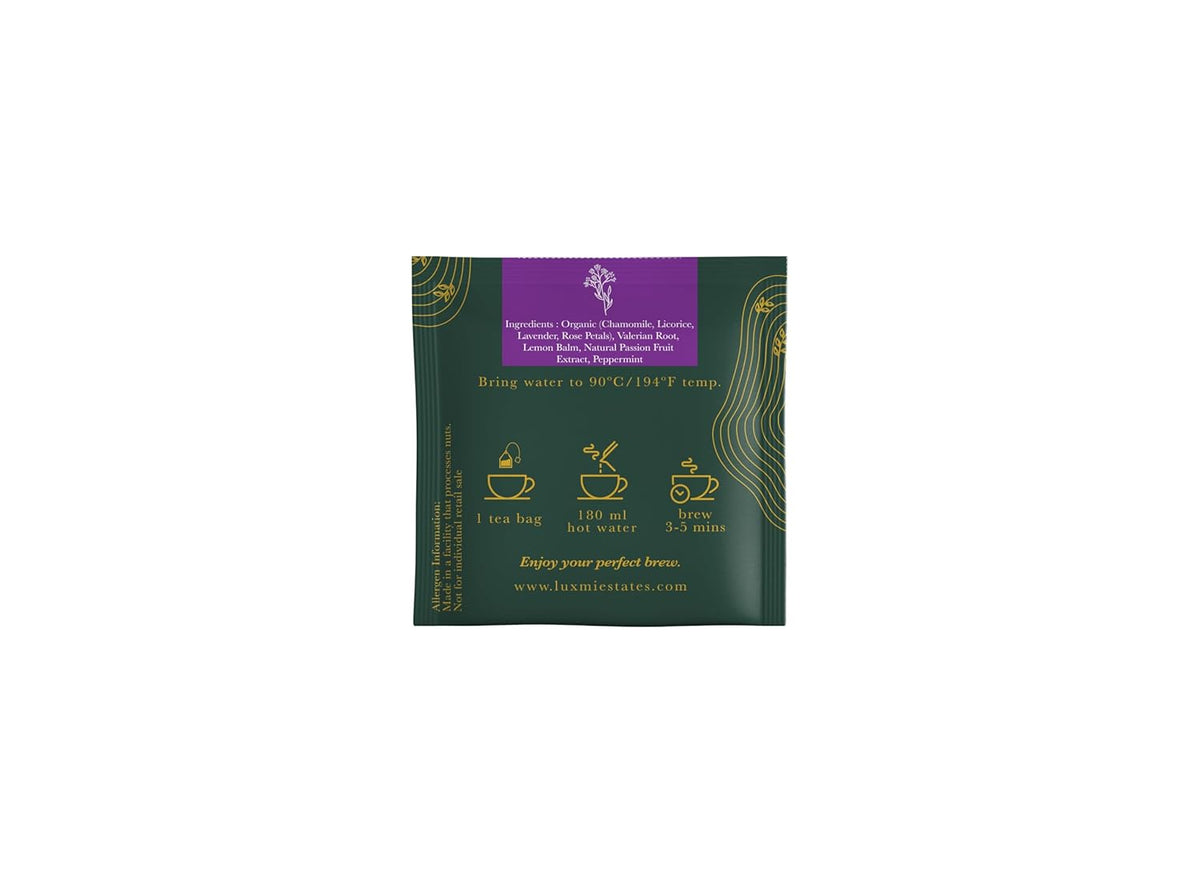 LUXMI Estates Valerian Dream Organic Valerian Root Tea (90 Tea Bags) Caffeine Free Tea Bags for Sleep, Relaxing, Calming, and Stress Relief, with Certified Organic Valerian Root Tea