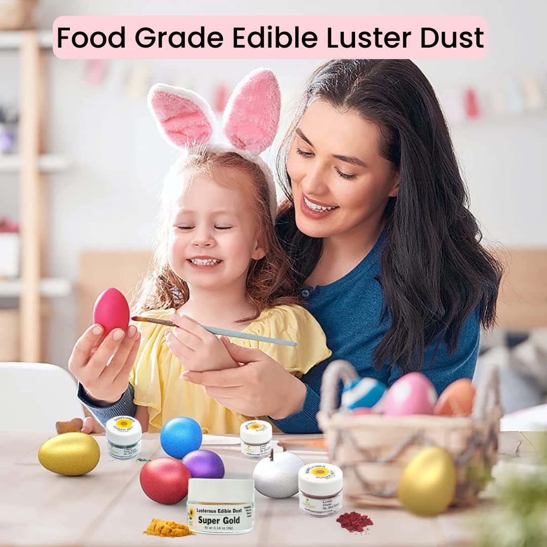Copper Edible Luster Dust, 6 Grams Food Grade Cake Dust Shimmer Powdered, Edible Metallic Powder Food Coloring for Cake Decorating, Chocolates