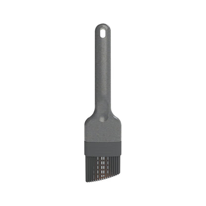 Zyliss Silicone Basting Brush - Heat-Resistant Non-Shedding Bristles with Center Grid for Better Coverage - Curved Handle
