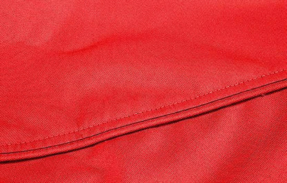 Eevelle Meridian Patio Oval Table Set Cover with Marine Grade Fabric - Outdoor Table Cover - Furniture Set Covers for Dining Table - Easy to Install - (25.5"H x 128"L x 90"W, Red)