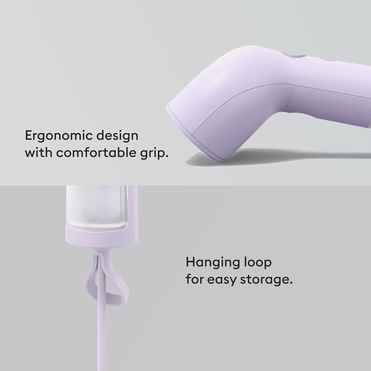 Steamery Handheld Clothes Steamer Cirrus X, 1200W, Steam Output 20g/min, Heat up in 20 Seconds, Portable, Minimalistic, Scandinavian design, Purple