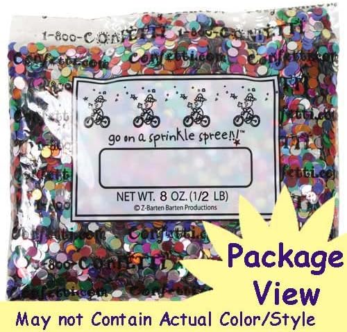 Confetti Music Instruments Black - Half Pound (8 oz) #9427 Q08