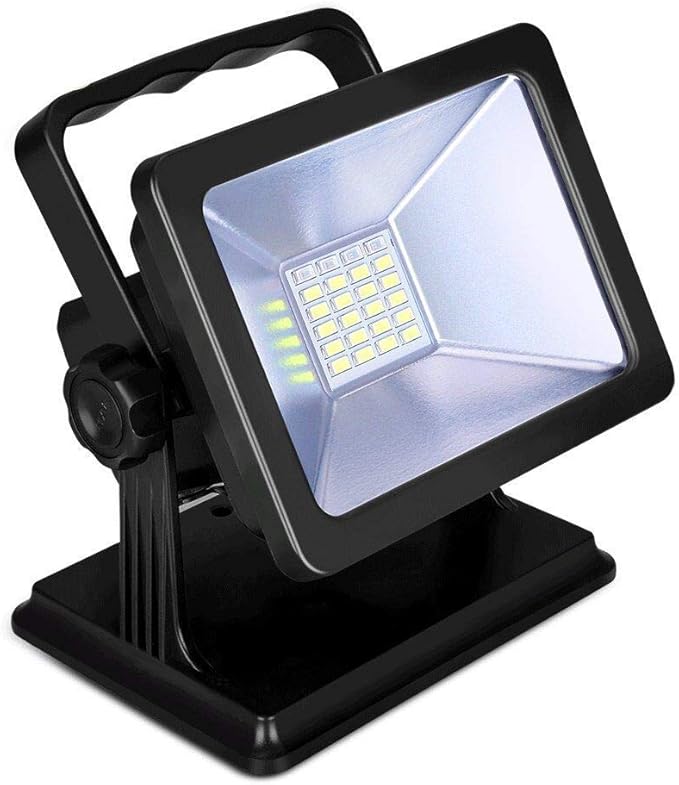 OYOCO 15W Work Light with Magnetic Base,LED Flood Light,180° Rotatable,Waterproof Spotlights, 3 Light Modes,6.5 Runtime-Hands Free for Construction,Car Repair,Camping,Emergency
