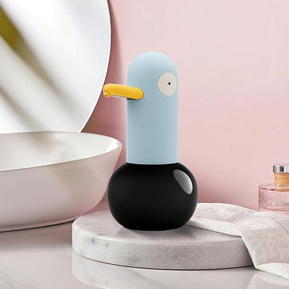 Automatic Foaming Soap Dispenser, Duck Head Soap Dispenser 2-Speed Adjustable Touchless Cute Foaming Hand Soap Dispenser for Bathroom Kitchen, USB Rechargeable, 13.5oz (Yellow)