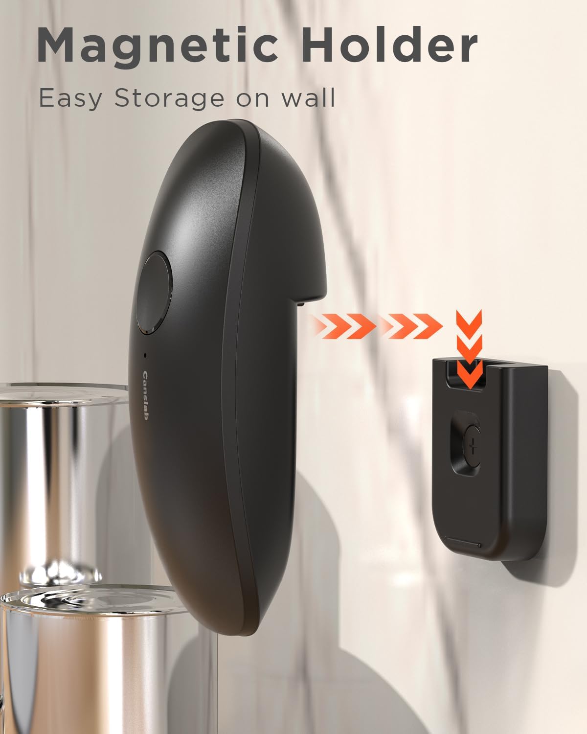 Rechargeable Electric Can Openers for Kitchen for Seniors with Arthritis- USB Battery Automatic Can Opener for Any Size Can - Smooth Edge, Handsfree
