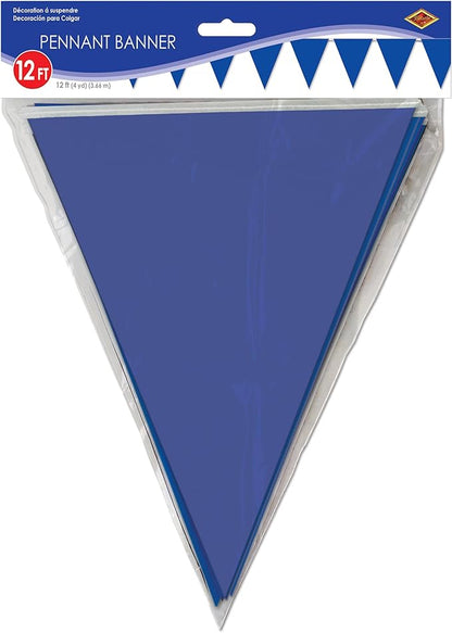 Indoor/Outdoor Pennant Banner (blue) Party Accessory (1 count) (1/Pkg)
