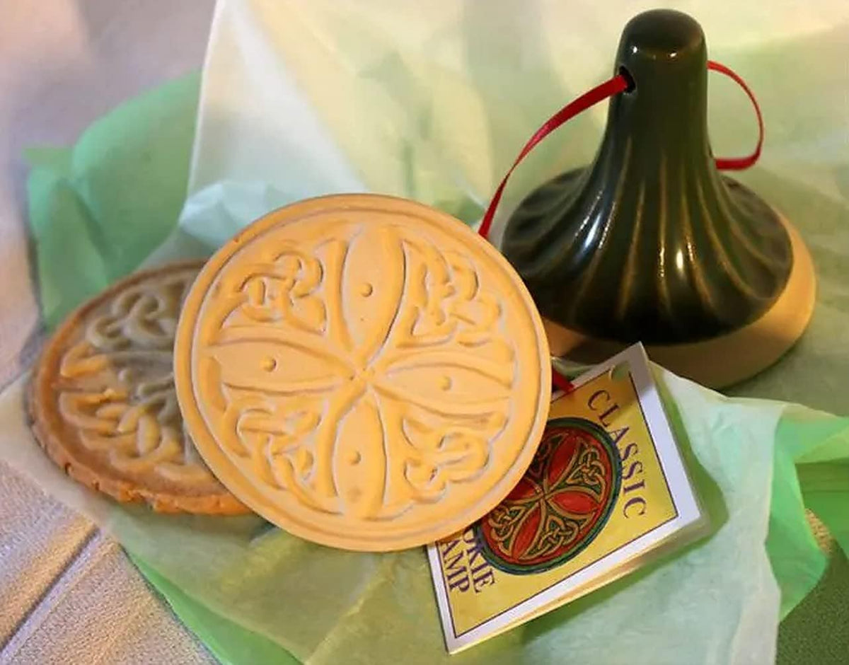 Brown Bag Celtic Cross Cookie Stamp - British Isle Series