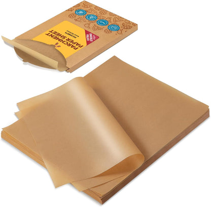 Katbite 200Pcs 18x26 inches Parchment Paper Sheets, Heavy Duty Unbleached Baking Paper