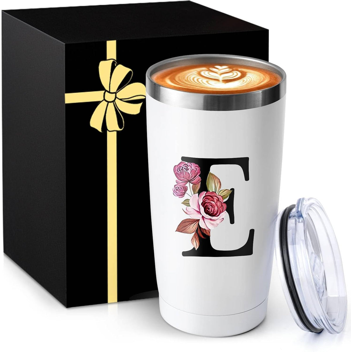20 Oz Insulated Coffee Cup with Lid Car Tumbler Travel Mug Best Female Friend Happy Birthday Women Bff Stuff Bestie Soul Gifts Sister Ever Long