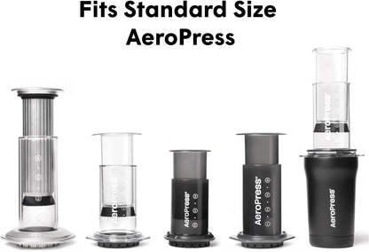 AeroPress Natural Paper Micro-Filters, 200 Count | Round Replacement Coffee Filters, Unbleached, Compostable Paper Filters, Fits Standard Size AeroPress Coffee Makers