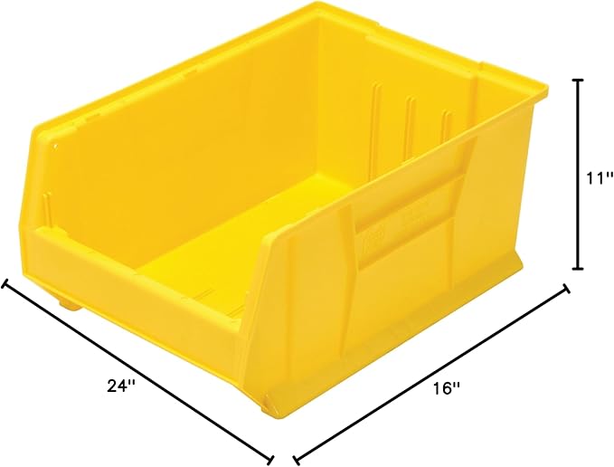 Quantum Storage QUS954 Plastic Stacking Hulk Container - 23-7/8" x 16-1/2" x 11" - 1 Pack