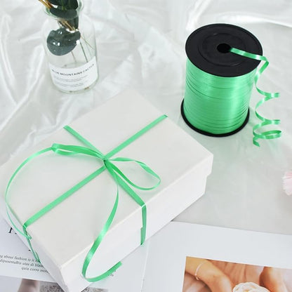 TONIFUL 500 Yards Curling Ribbon-Balloon Ribbon-Balloon String for Art&Craft Decor,Gift Wrapping,Ribbons and Bows for Christmas New Year Birthday Gifts Graduation Supplies (Dark Green)