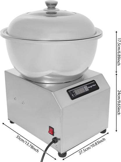 Commercial Dough Mixer Electric, 14Qt 1500W 201 Stainless Steel Large Dough Maker Machine, Heavy Duty Flour Mixing Machine, Bread Mixer for Restaurant School Bakery
